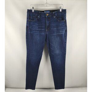 Democracy Jeans Womens 12 Blue AB Solution Ankle Length Skinny (32x27) B1721W5EH